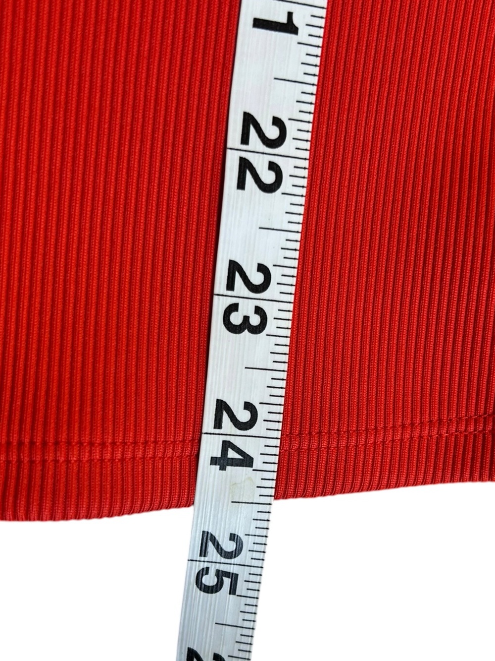 WHBM FORME Ribbed Stretch Tank Top Red Size L NWOT - Picture 7 of 8